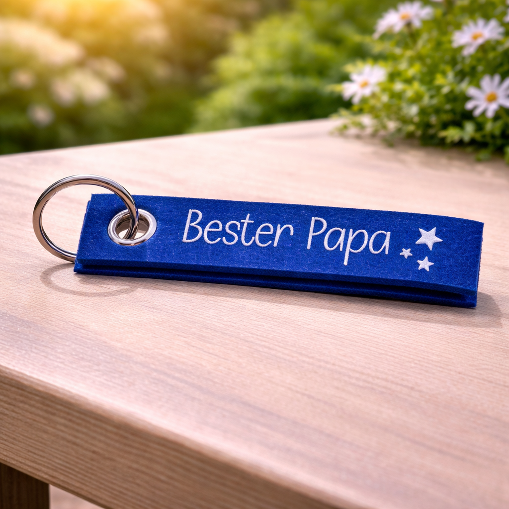 Filz Schlüsselanhänger – Bester Papa