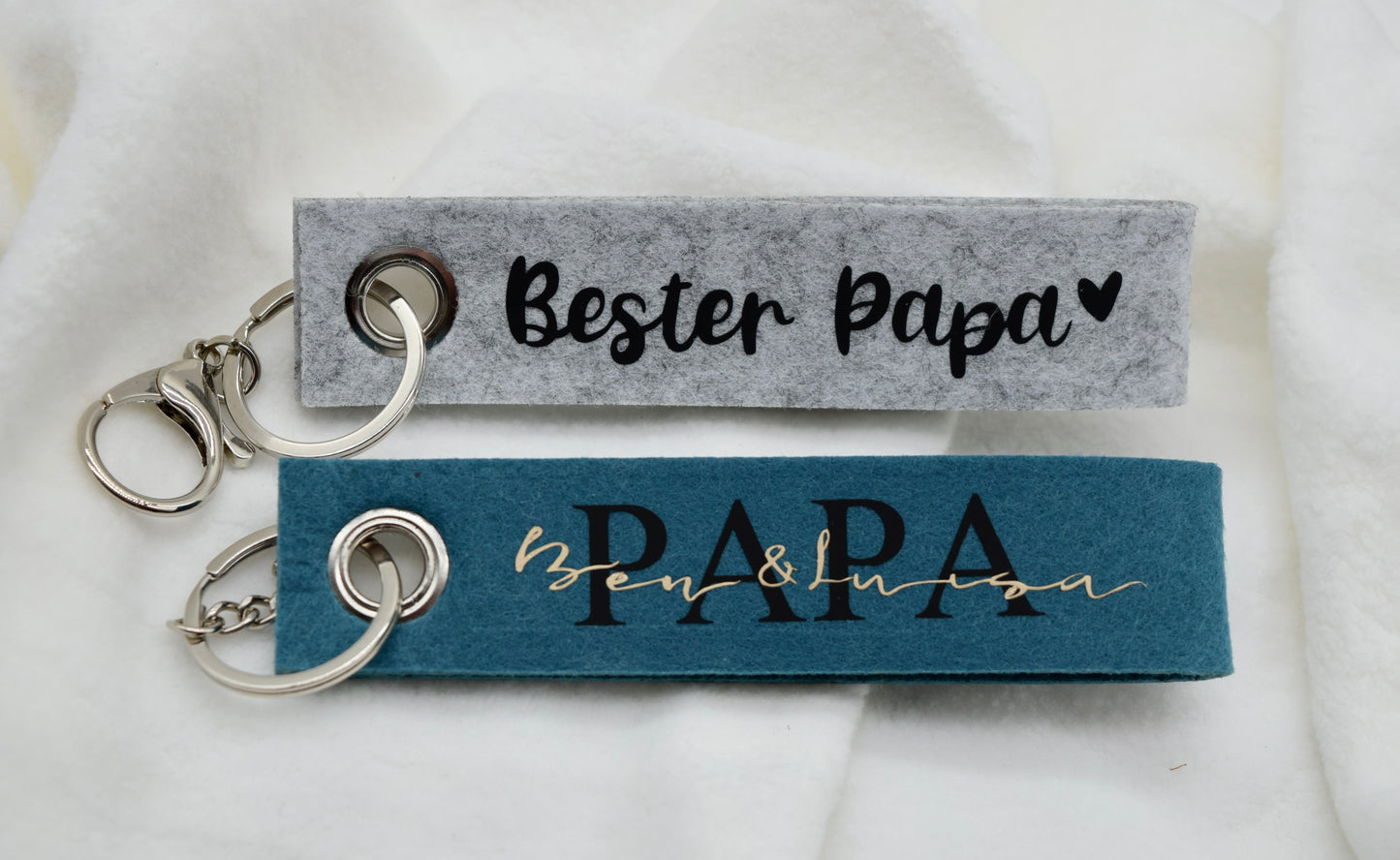 Schlüsselanhänger „Bester Papa“ – personalisiertes Geschenk mit Namen der Kinder