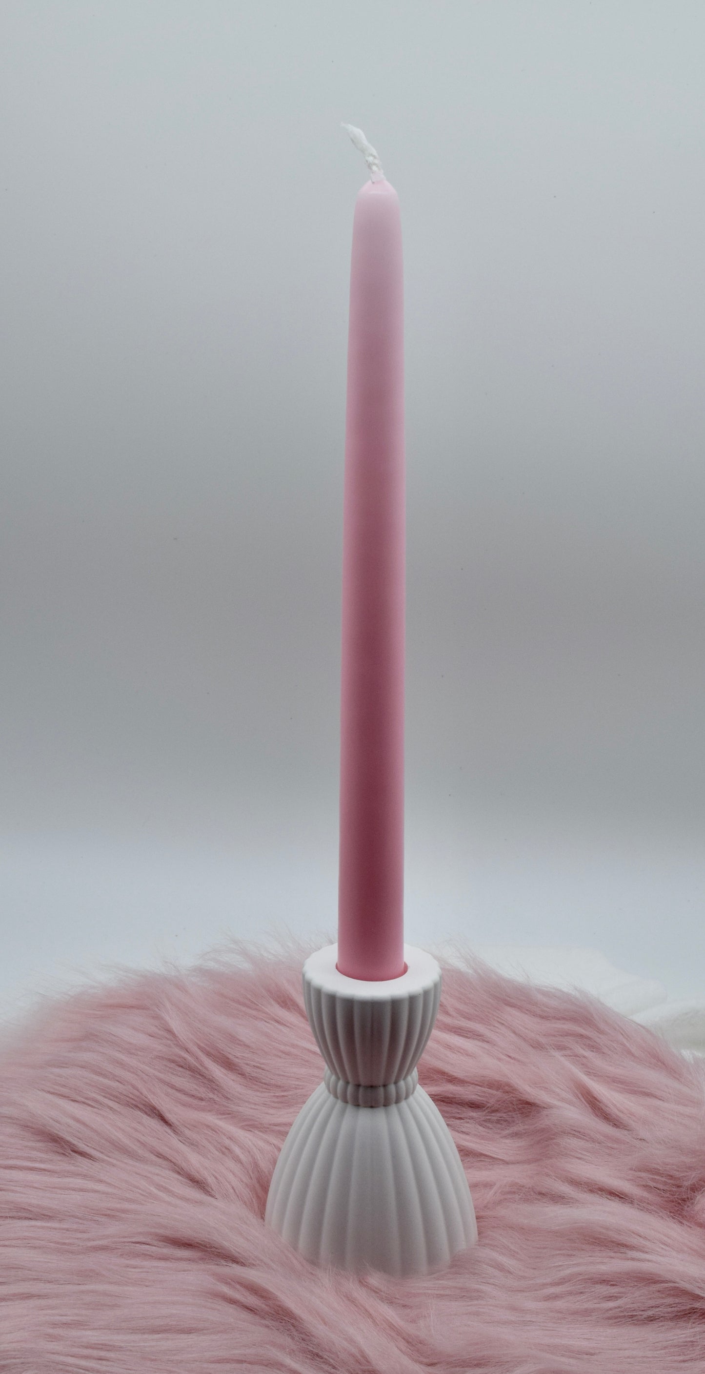 Handgemachter Kerzenständer aus Gießpulver | Boho-Tischdeko | optional mit Kerze | Unikat