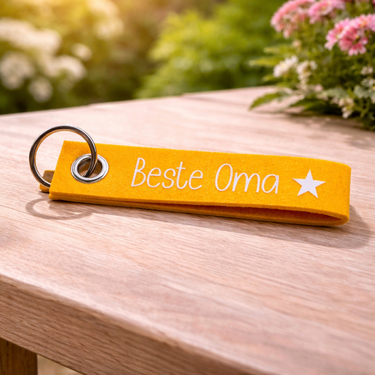 Filz Schlüsselanhänger – Beste Oma