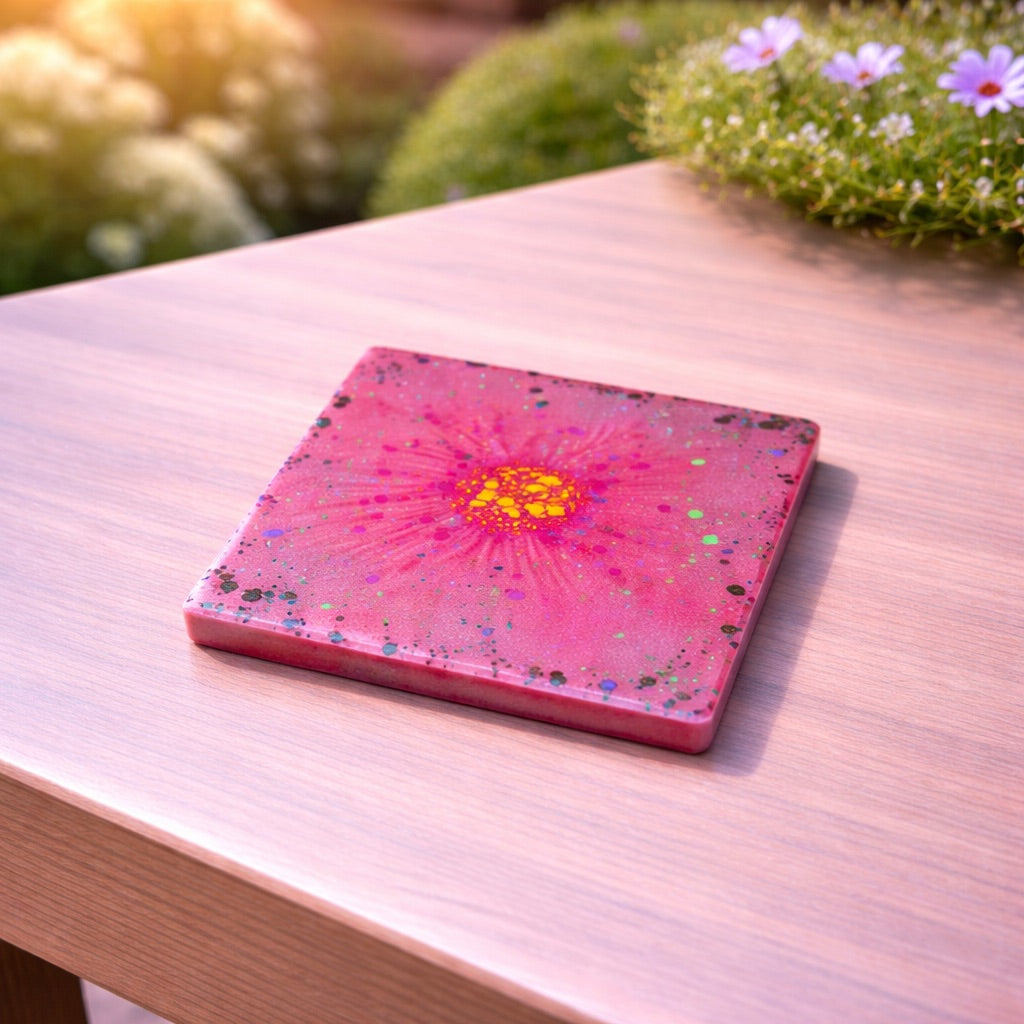 Handgemachte Untersetzter aus Resin