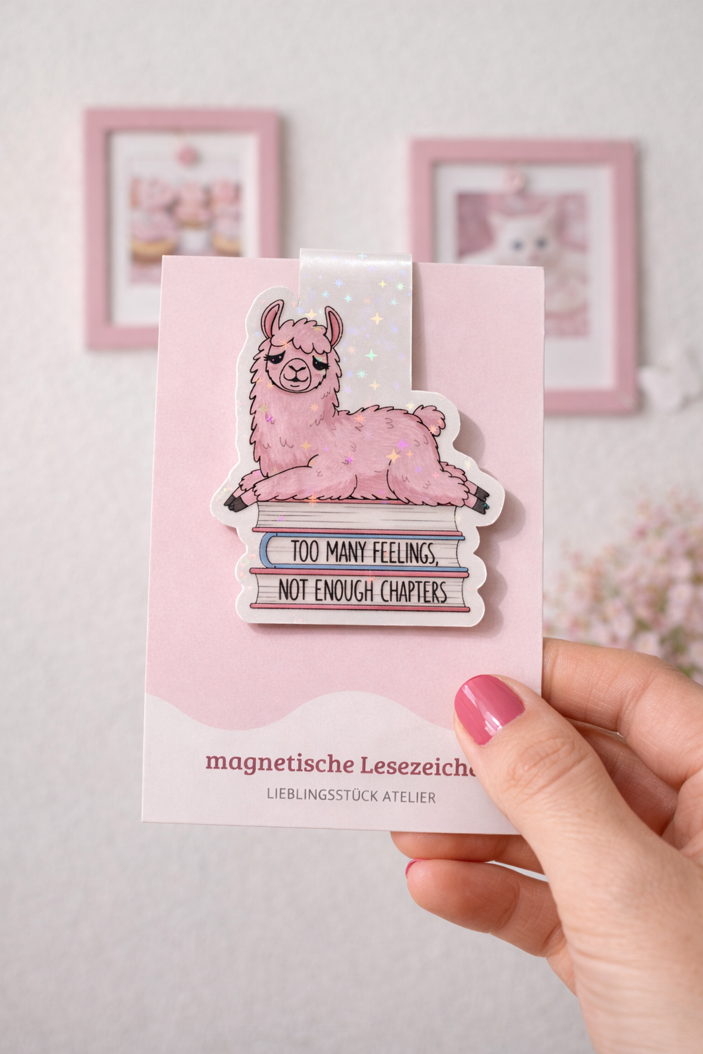 Magnetisches Lesezeichen Lama