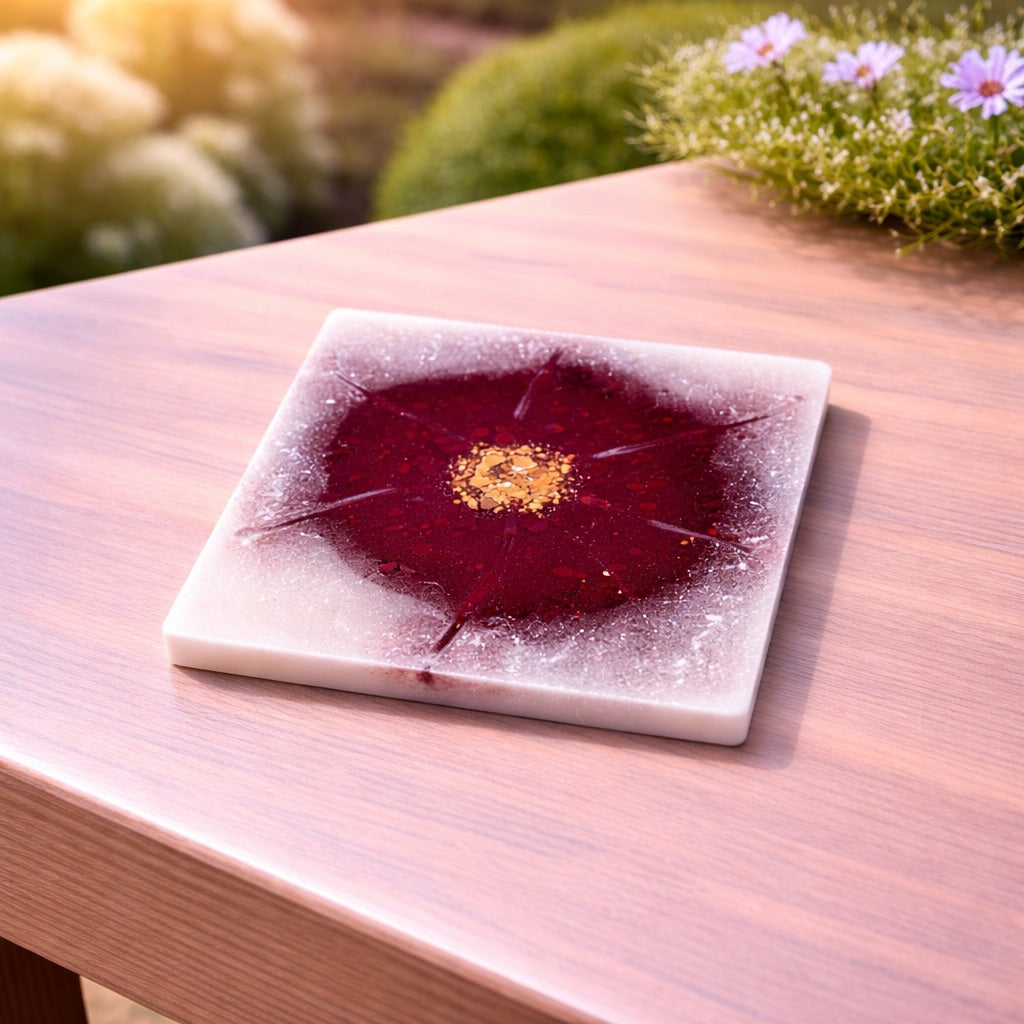 Handgemachte Untersetzter aus Resin