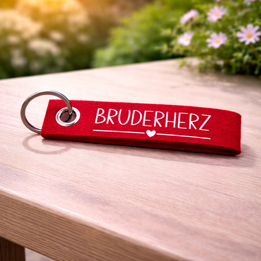 Filz Schlüsselanhänger – Bruderherz