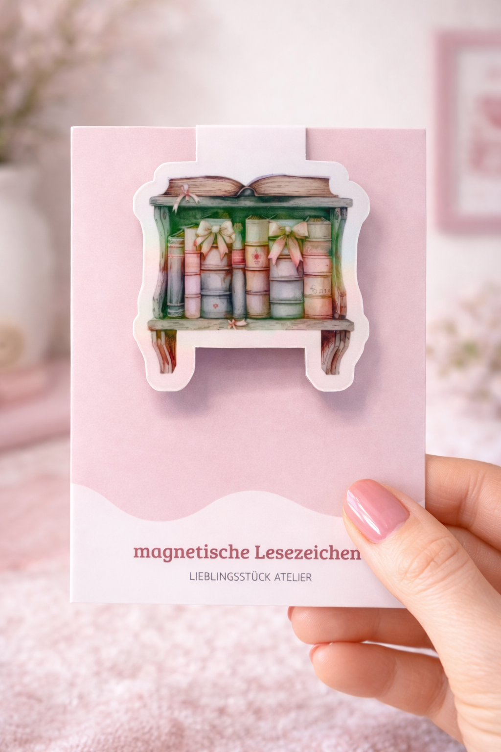 Magnetisches Lesezeichen Bücherregal