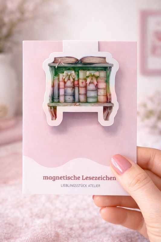 Magnetisches Lesezeichen Bücherregal