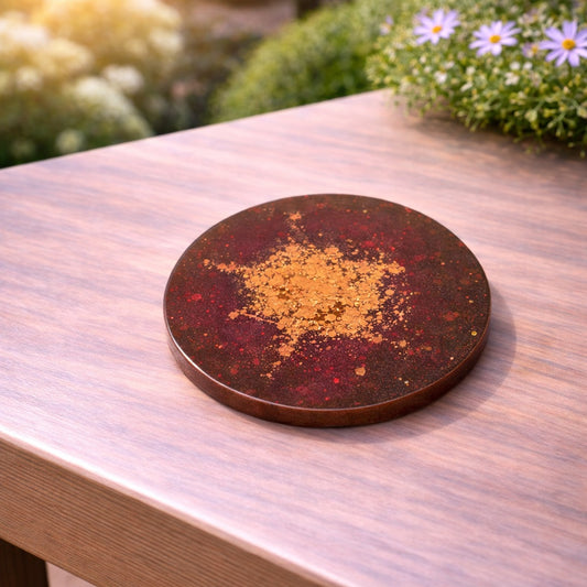 Handgemachte Untersetzter aus Resin
