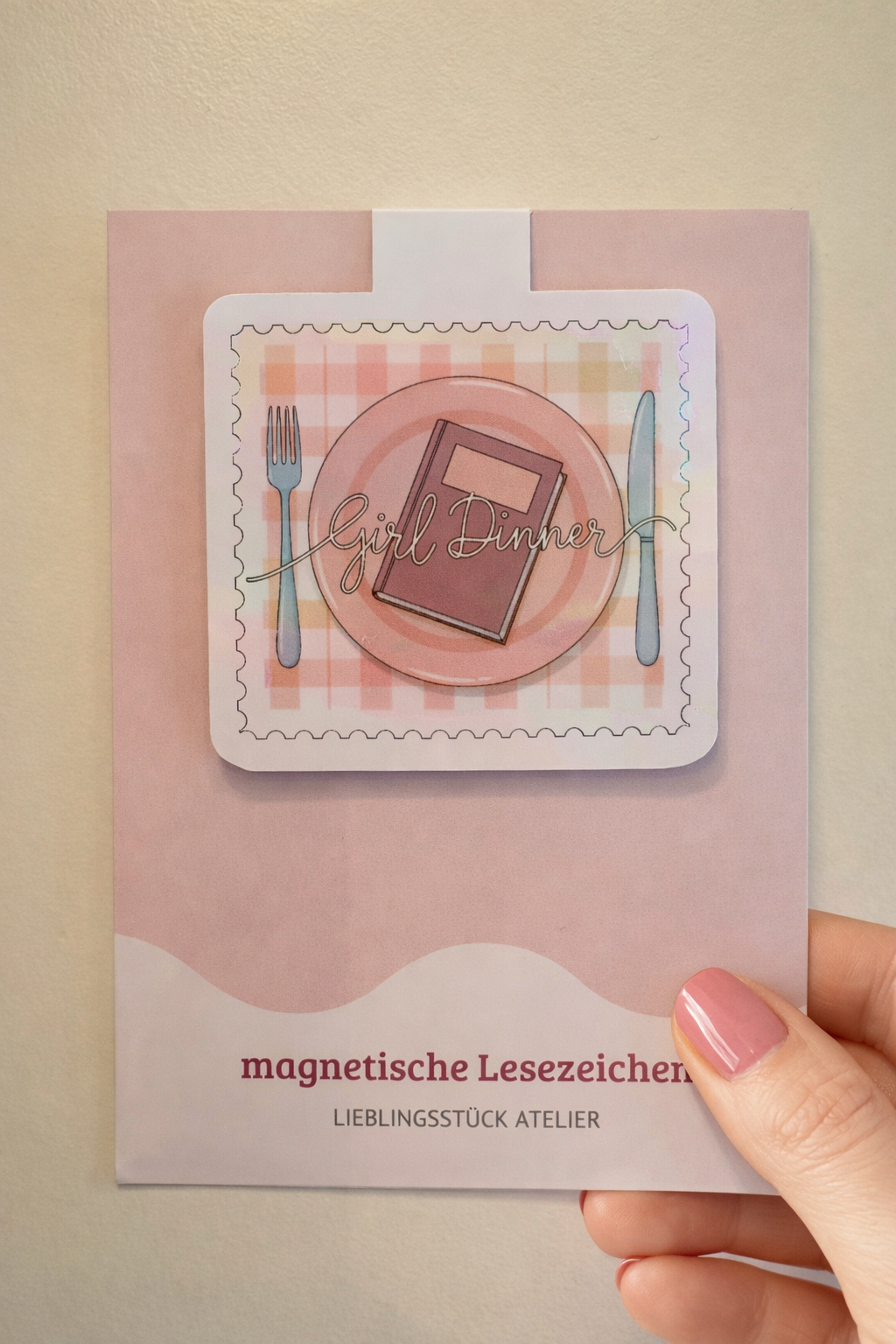 Magnetisches Lesezeichen Girl Dinner