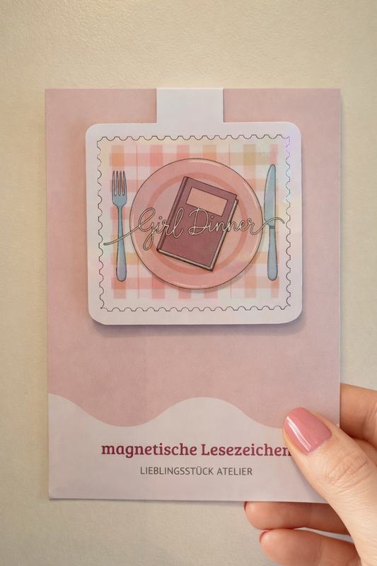 Magnetisches Lesezeichen Girl Dinner