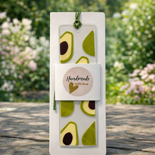 Acryl Lesezeichen mit Quaste | Avocado Design