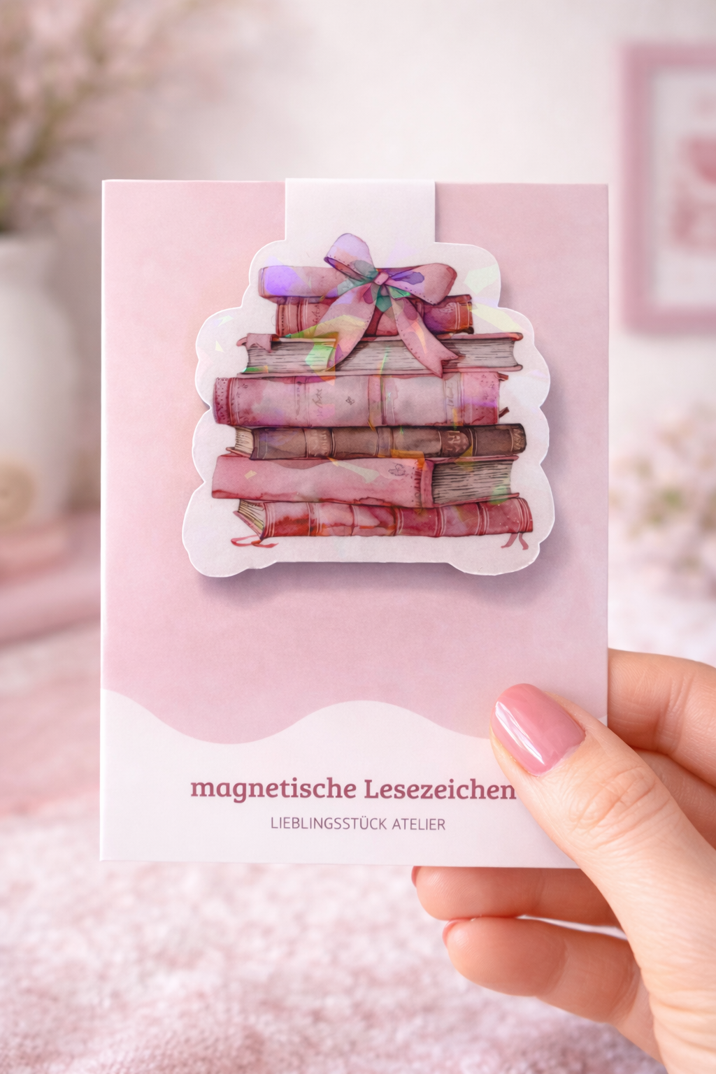 Magnetisches Lesezeichen Bücher Schleife
