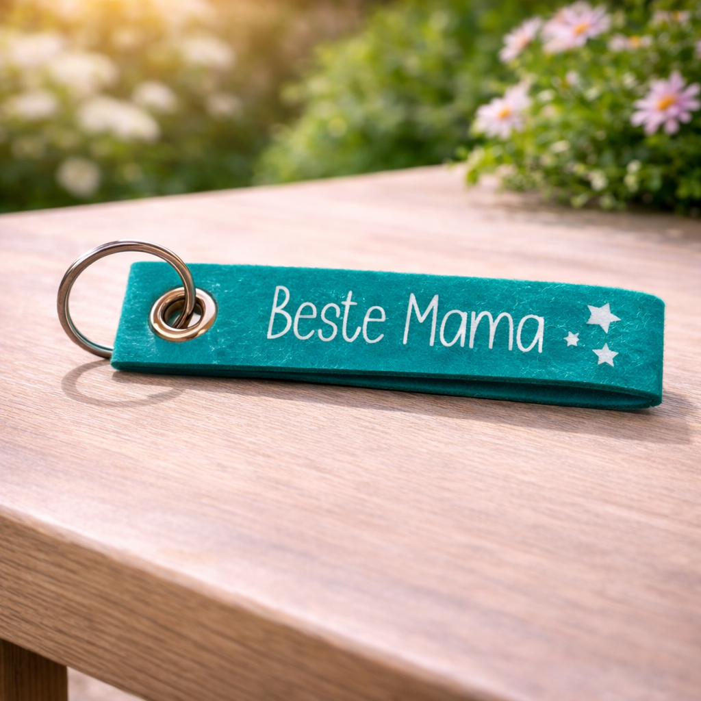 Filz Schlüsselanhänger – Beste Mama