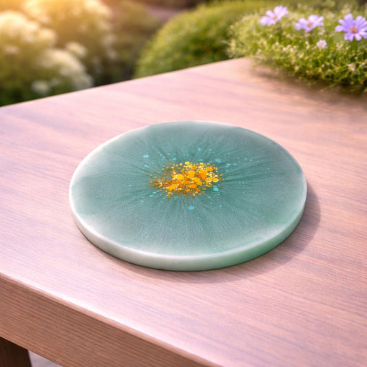 Handgemachte Untersetzter aus Resin