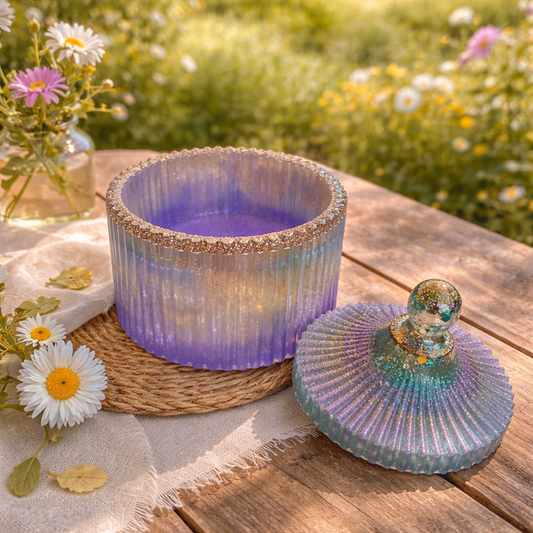 Dose mit Deckel aus Resin – Handgemachte Schmuckdose mit Glitzer (Kopie) (Kopie) (Kopie)