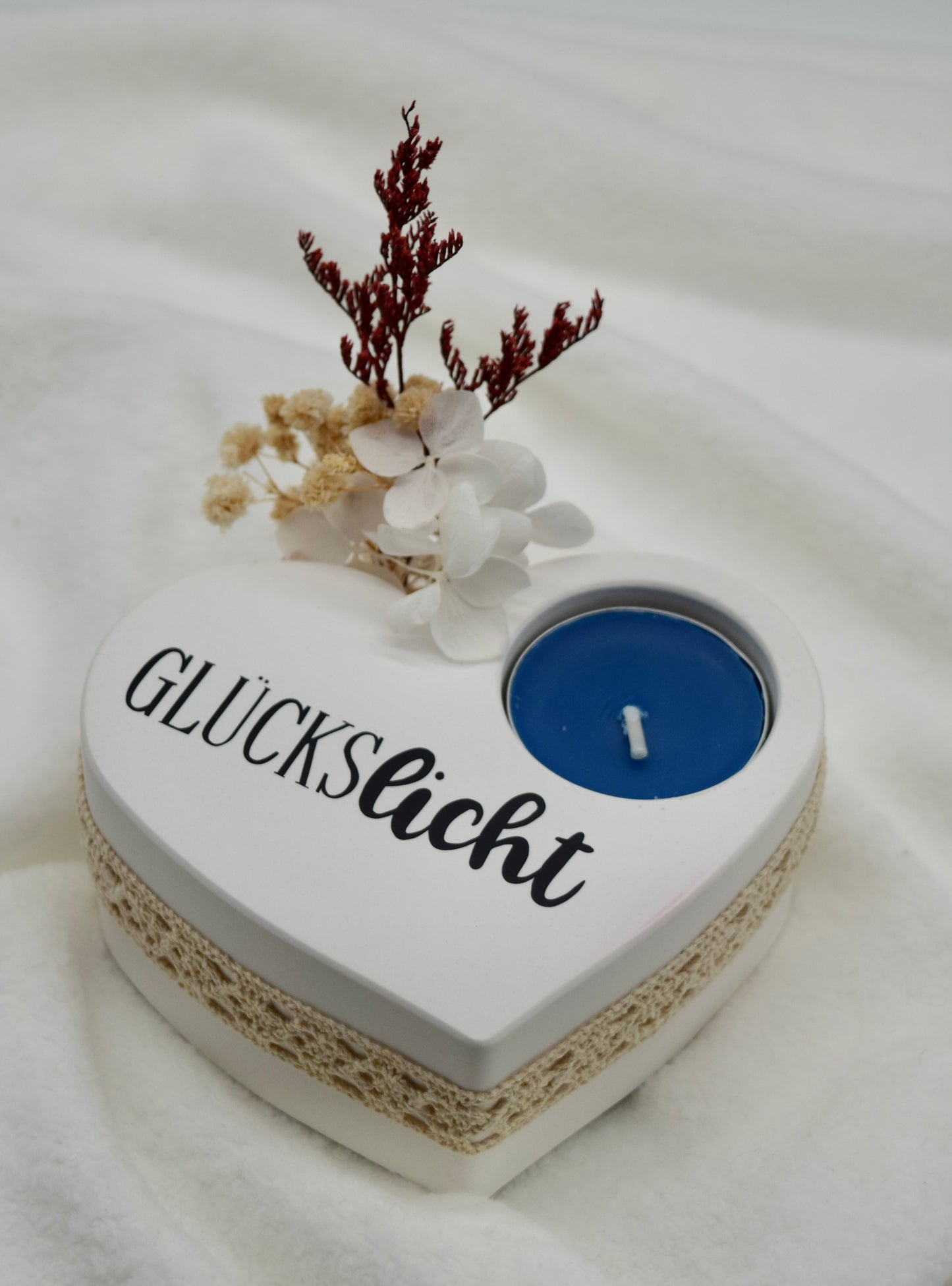 Glückslicht Herz-Teelichthalter