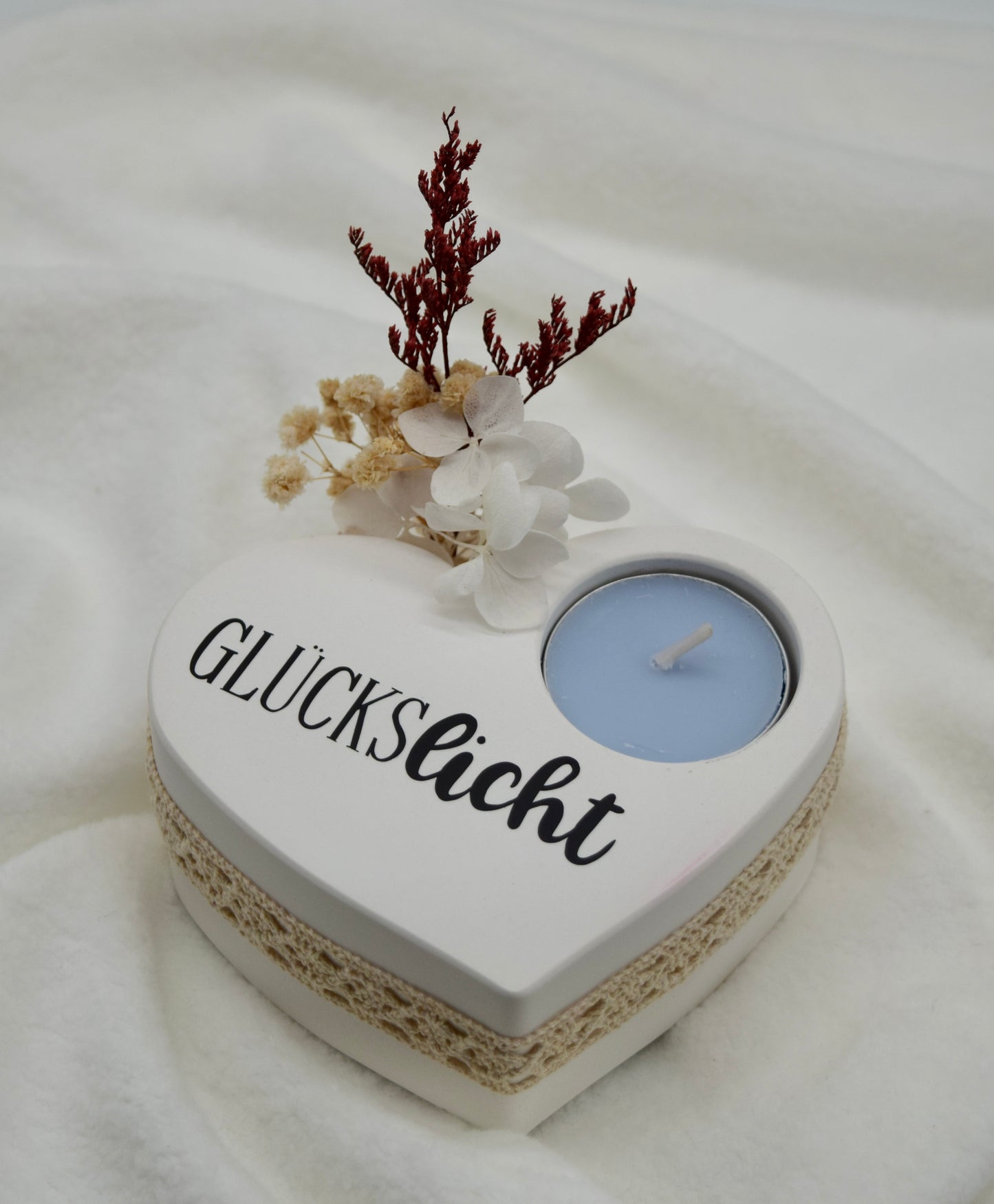 Glückslicht Herz-Teelichthalter