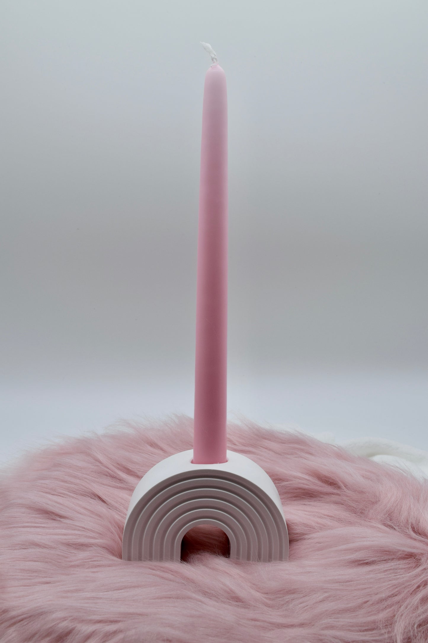 Kerzenständer Regenbogen Set – handgegossen aus Gießpulver | Deko Kerzenhalter