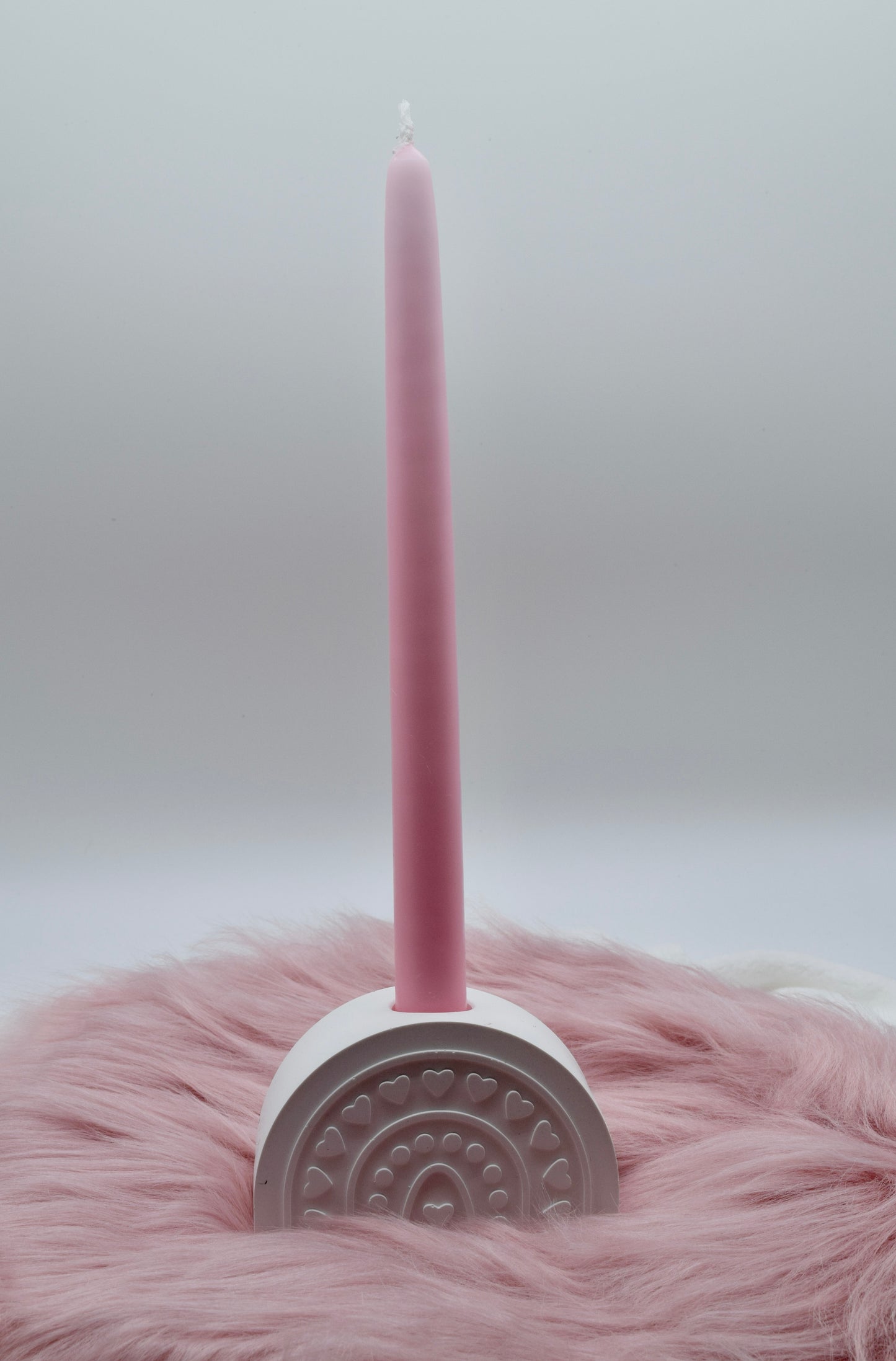 Kerzenständer Regenbogen Set – handgegossen aus Gießpulver | Deko Kerzenhalter