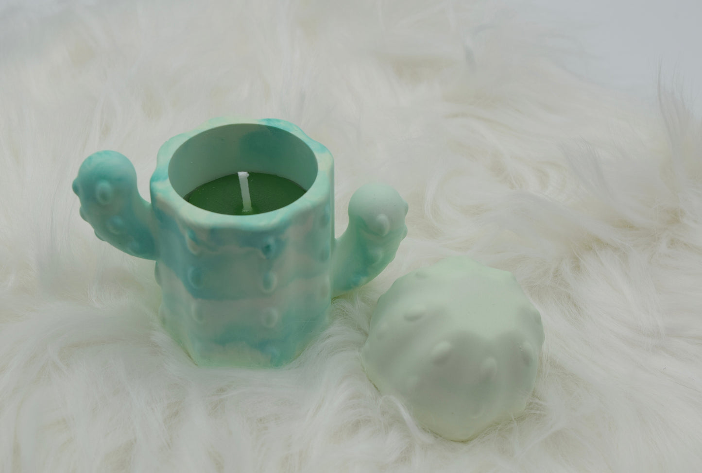 Kerzenhalter Kaktus aus Gießpulver – handgegossen & einzigartig