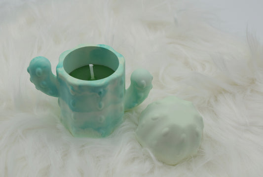 Kerzenhalter Kaktus aus Gießpulver – handgegossen & einzigartig