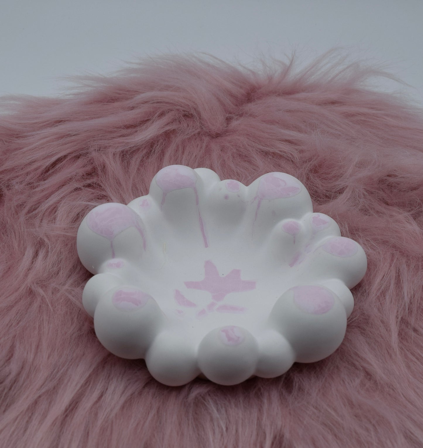 Bubble-Schale aus Gießpulver – Handgemachte Schmuckablage & Kerzenhalter – Moderne Deko