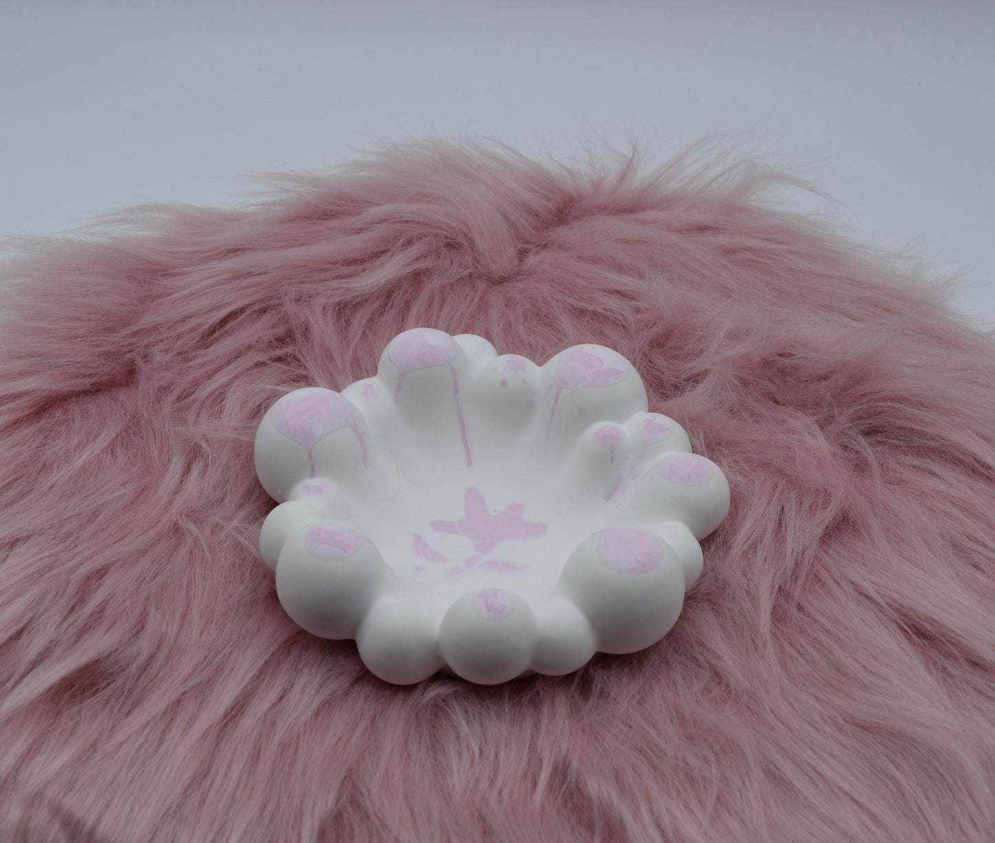 Bubble-Schale aus Gießpulver – Handgemachte Schmuckablage & Kerzenhalter – Moderne Deko