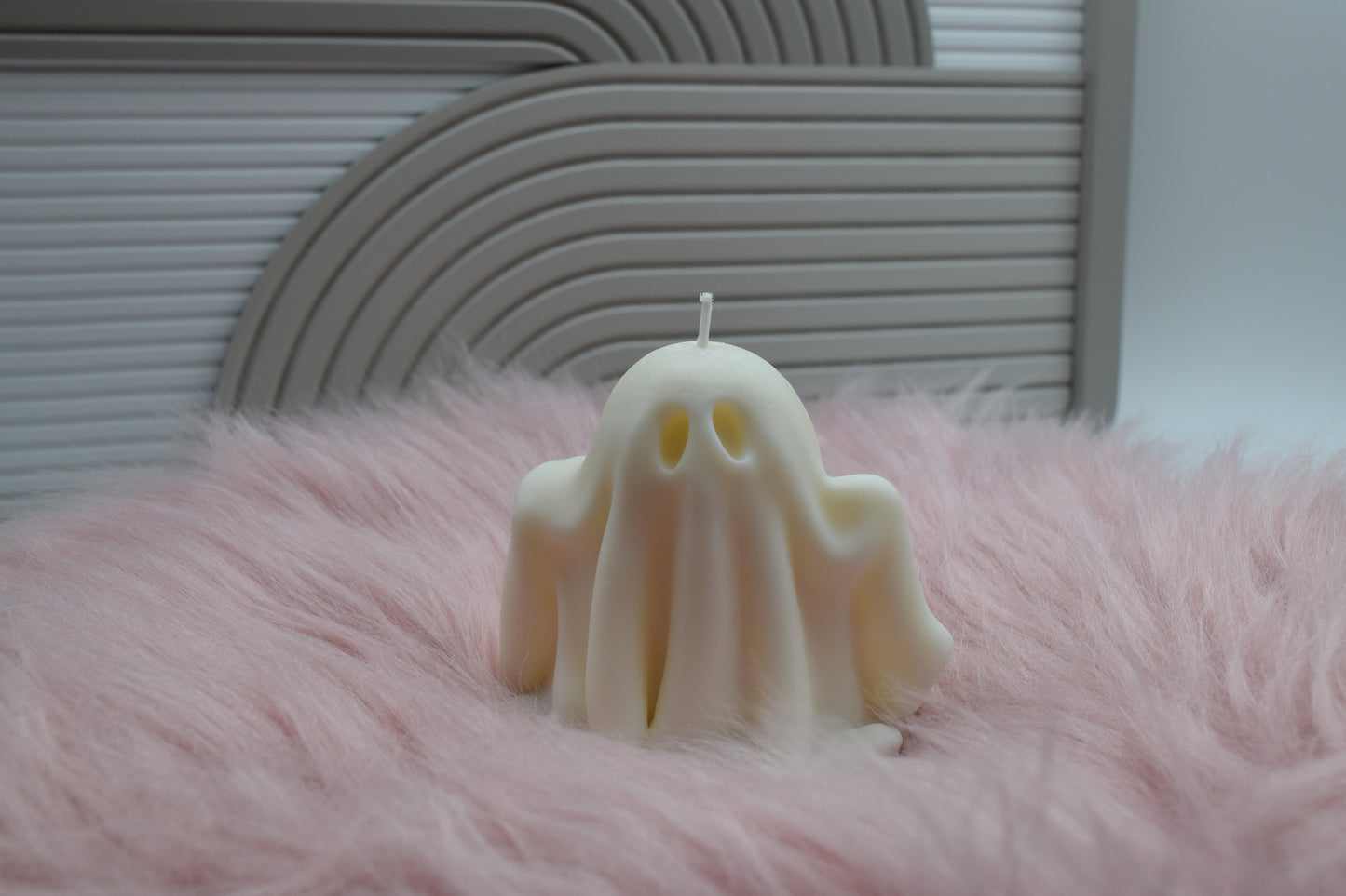 Geist Kerze – Handgemachte Halloween-Kerze aus Sojawachs | Kerzengeist & spooky Deko