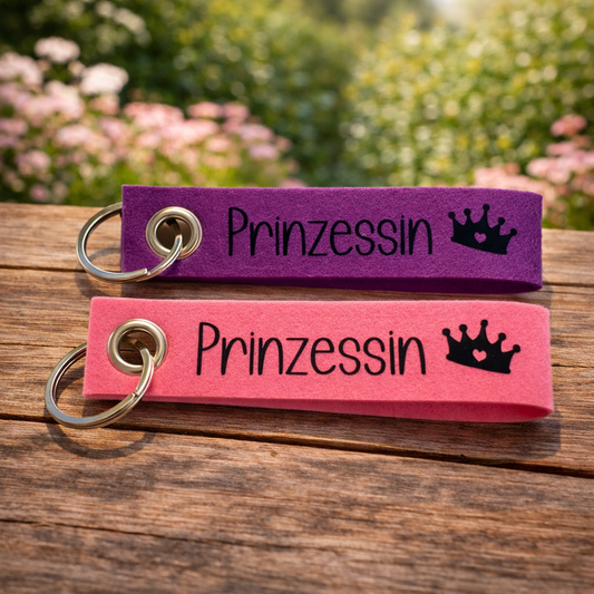 Filz Schlüsselanhänger – Prinzessin