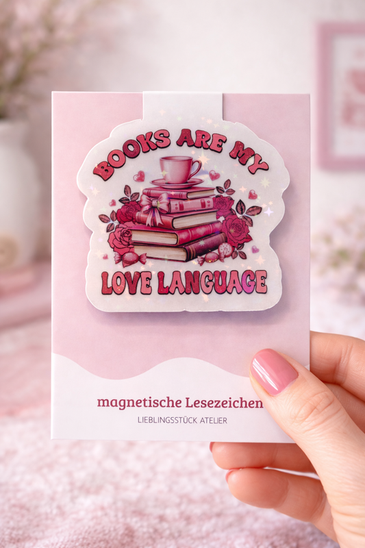 Magnetisches Lesezeichen Books are my love language
