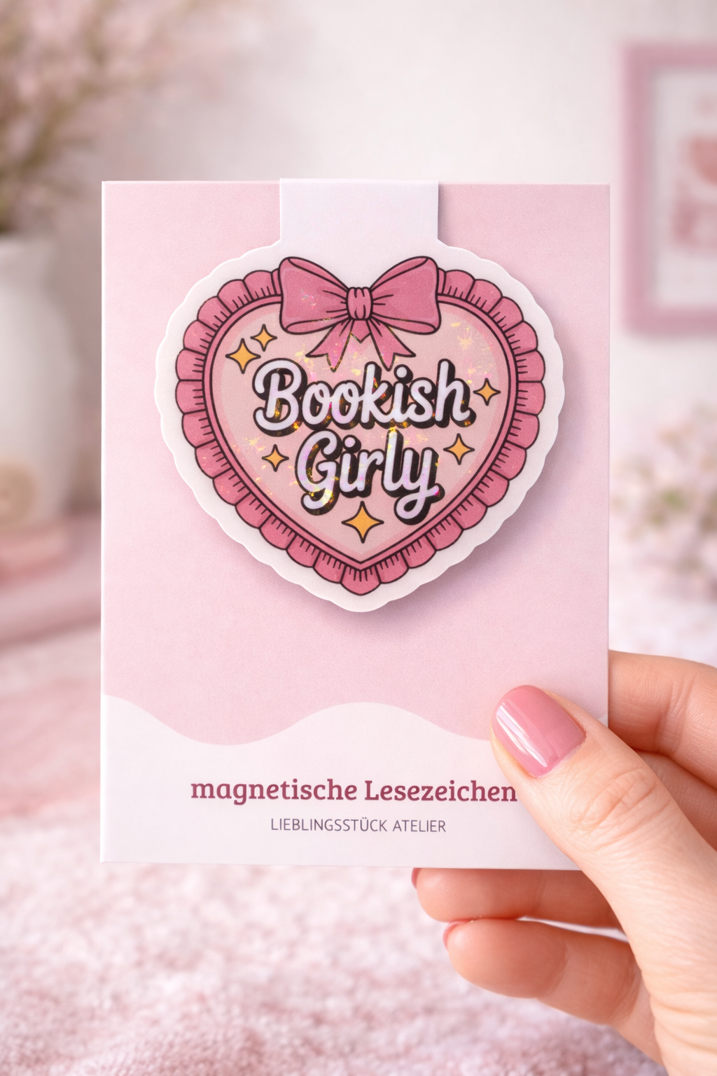 Magnetisches Lesezeichen Bookish Girly